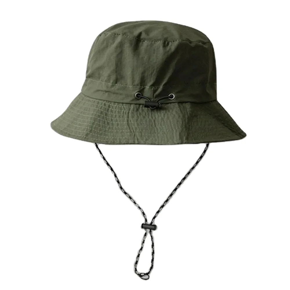 Мужская и женская летняя шляпа для сафари от солнца, водонепроницаемая шляпа для рыбалки, походов, нейлоновая шляпа-ведро со складными полями