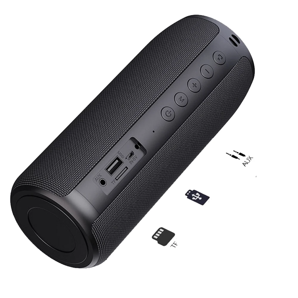 2021 Newest Portable Speaker with Bluetooth Waterproof Outdoor Bluetooth Speakers Music Speaker with AUX/ SD/ USB Slot - ANKUX.COM