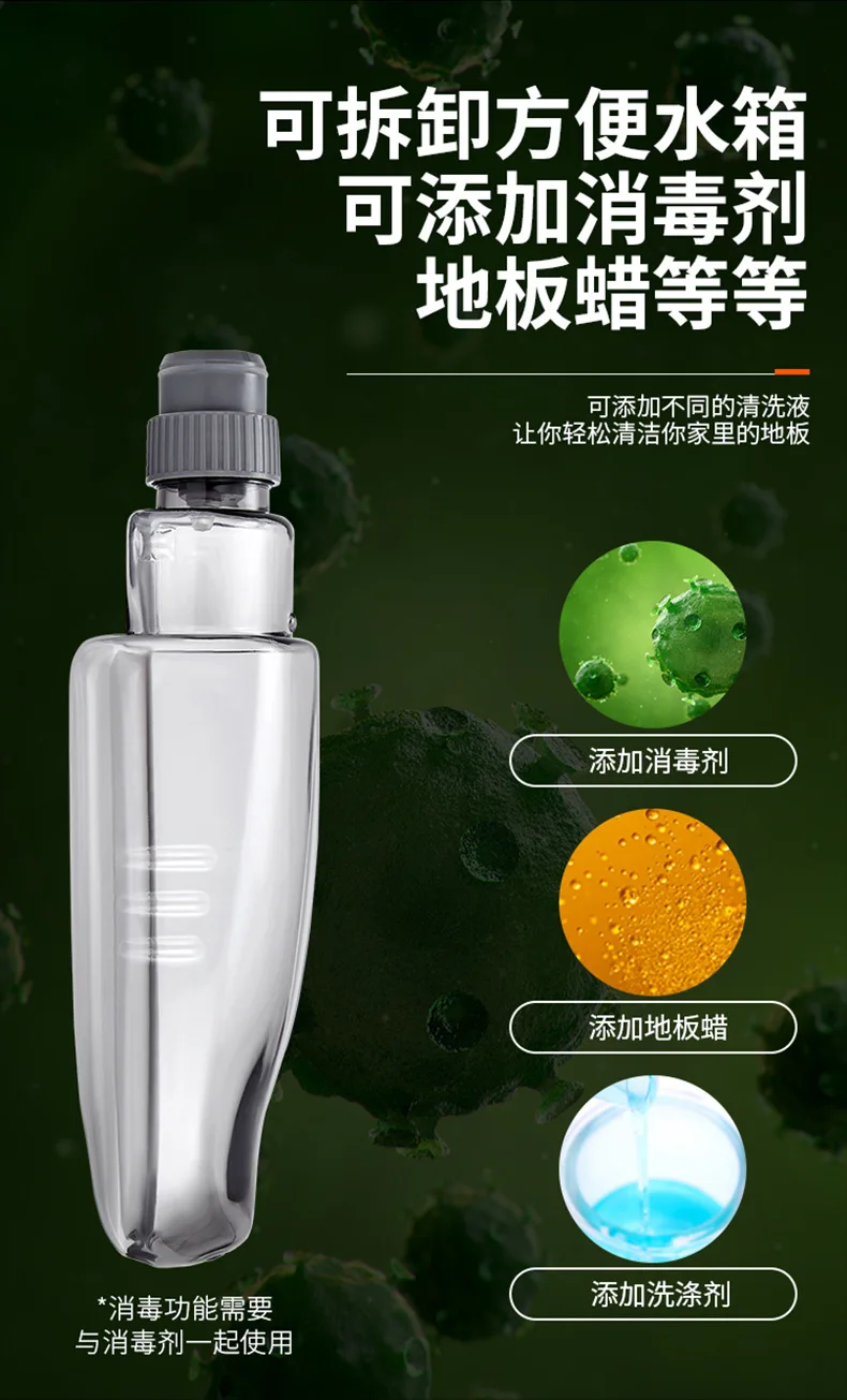 Popular Free Hand Flat Floor Mist Swob Household Washing Bathroom Tool Scrape Cleaning Automatic Spray Water Floor Mop