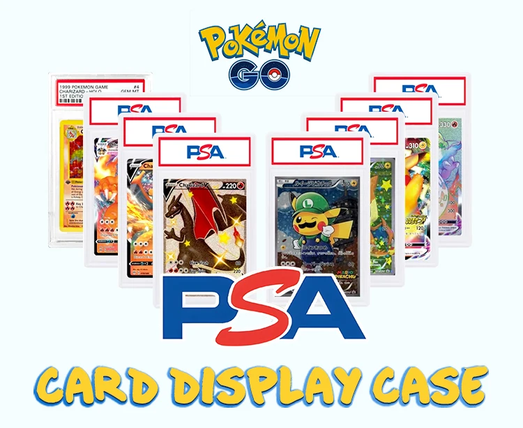 110x75x6mm Psa Slab Pokemon Cards Display Holder Acrylic Yugioh Cards