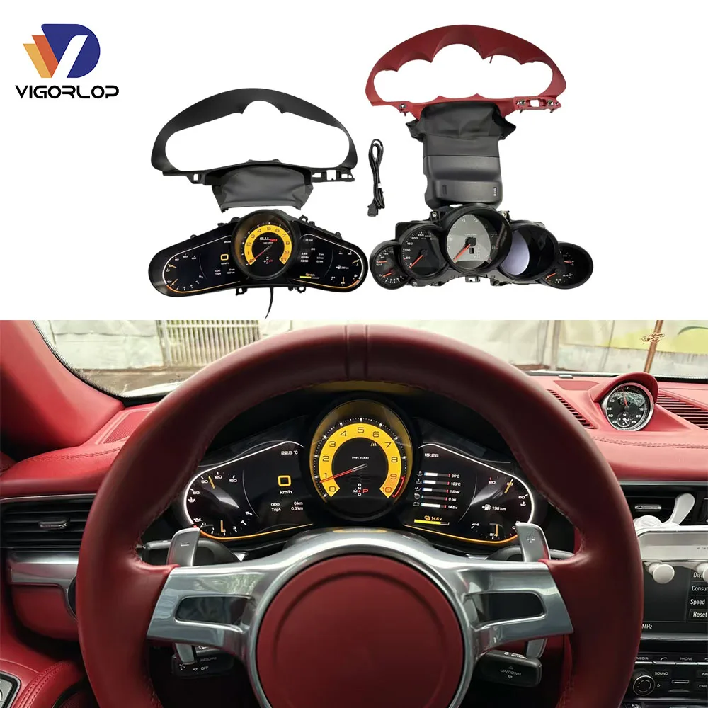 Auto Meter Display Screen Lcd Dashboard Digital Instrument Cluster For Porsche 991 911.1 911.2