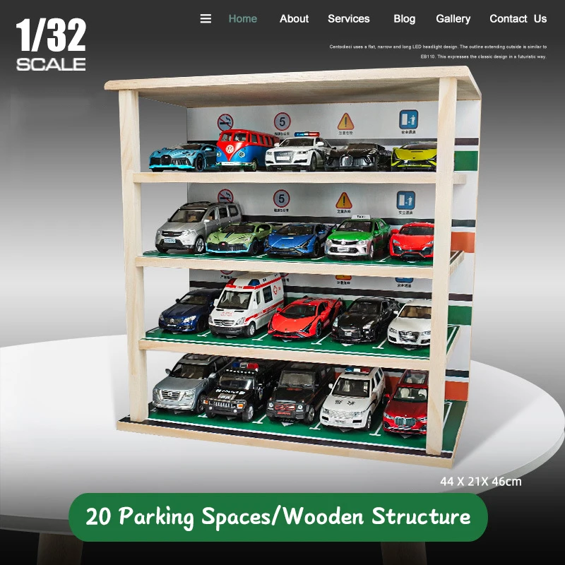 Sharplace Vitrine Display Voiture Modèle 1/18 1/24 1/32 - Avec Éclairage Style B