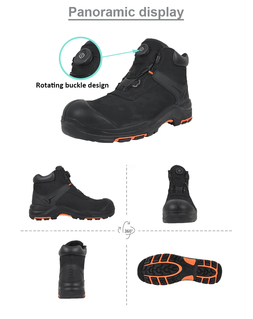 VITOSAFE Oil Resistant Anti-static Steel Toe Casual Labor Footwear Safety Shoes Work Boots for Men supplier