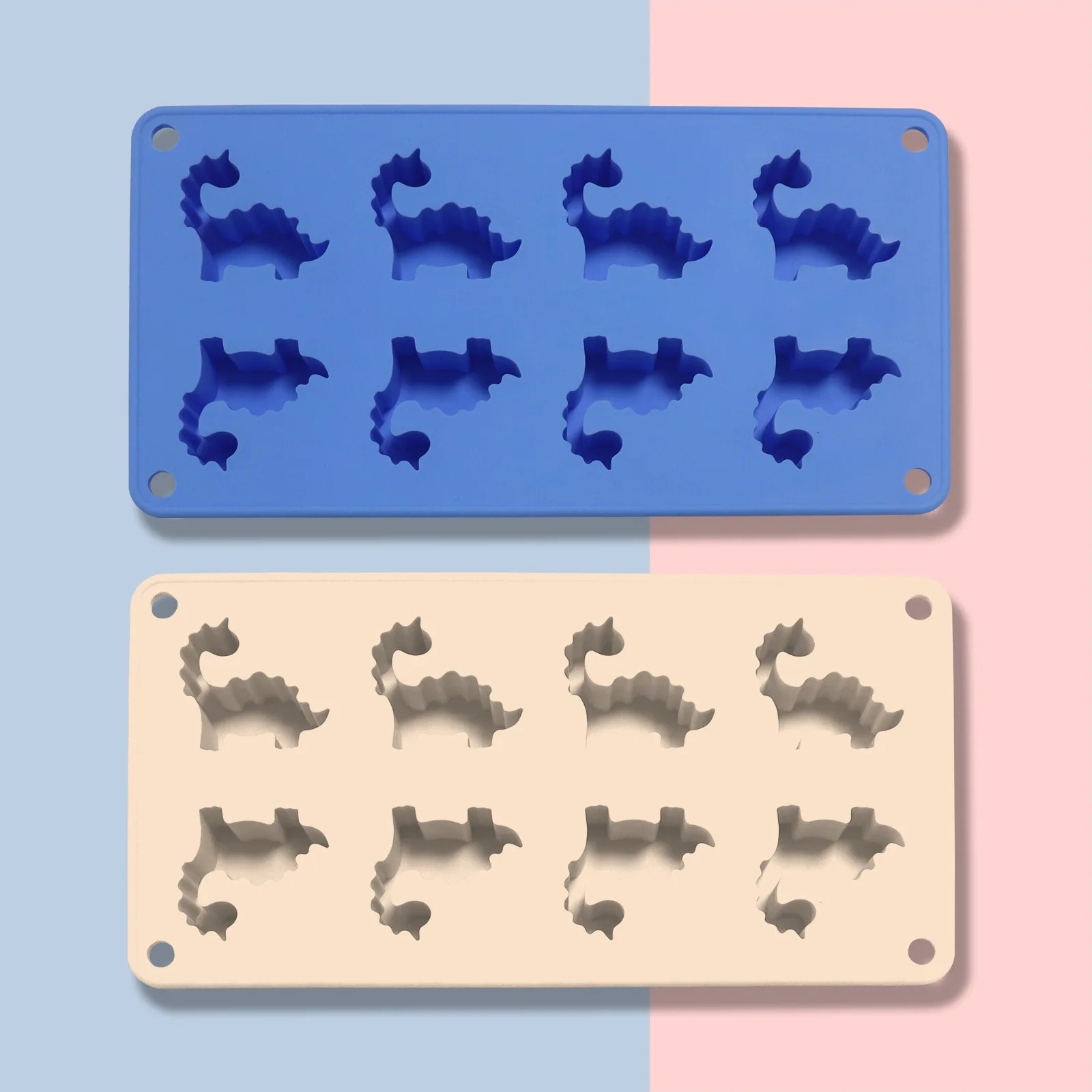Creative Small Dinosaur 8-Grid Silicone Ice Tray Chic Animal-Theme Ice Cube Mold for Cake & Ice Cream Tools factory