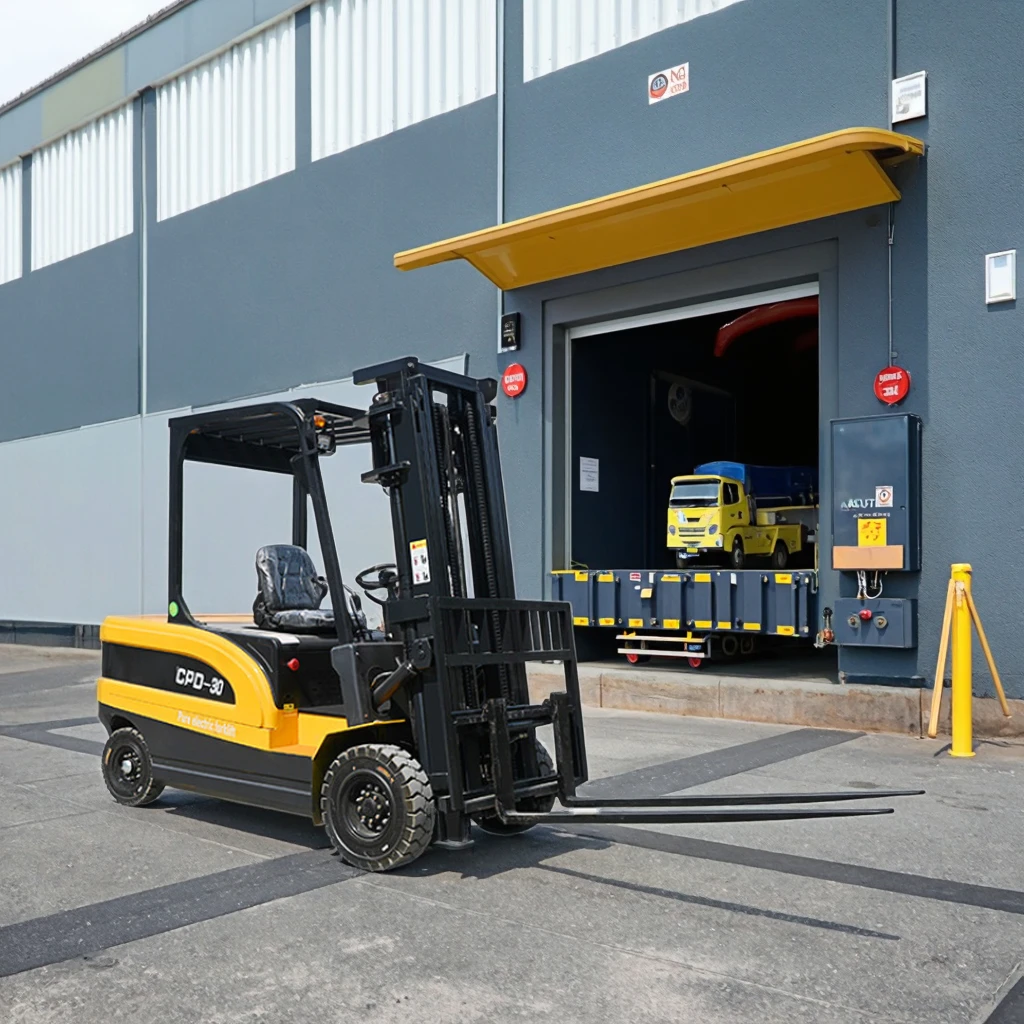 Eco Friendly Lithium-Ion Battery Forklift Solid Tires 1070mm Fork Length Suitable for Manufacturing Plant Goods Stacking Port