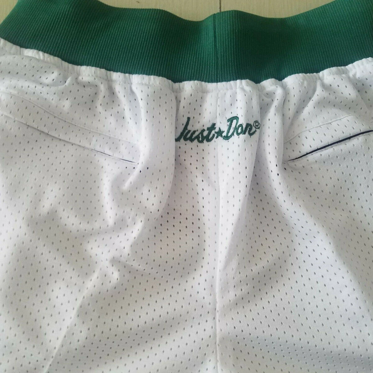 Boston Celtics White JUST DON Shorts