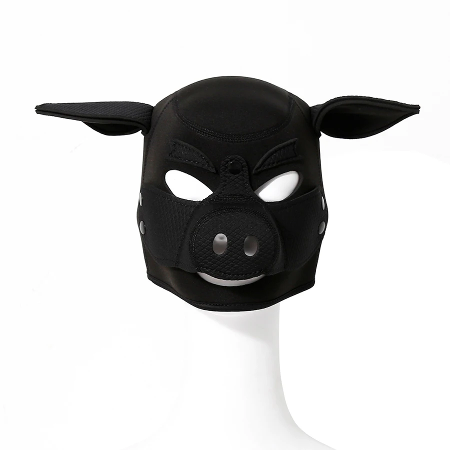 MOGLOVERS Sex Masks Bondage Hood Head Eye Mask Bondage Dog Hood Bdsm Wrist  Restraints Pig Hood| Alibaba.com