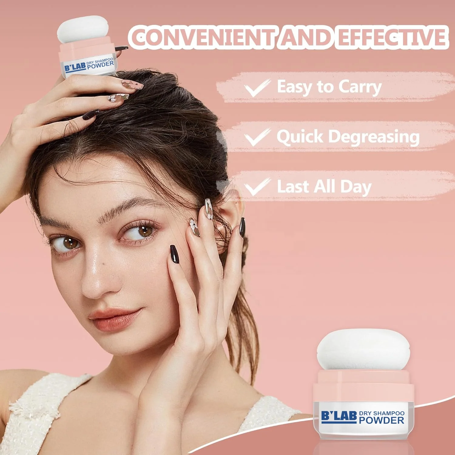 New Arrival Natural Hair Care for Dry Shampoo Spray Volume Dust Powder for Hair No White Residue Remove Oil Dry Shampoo Powder