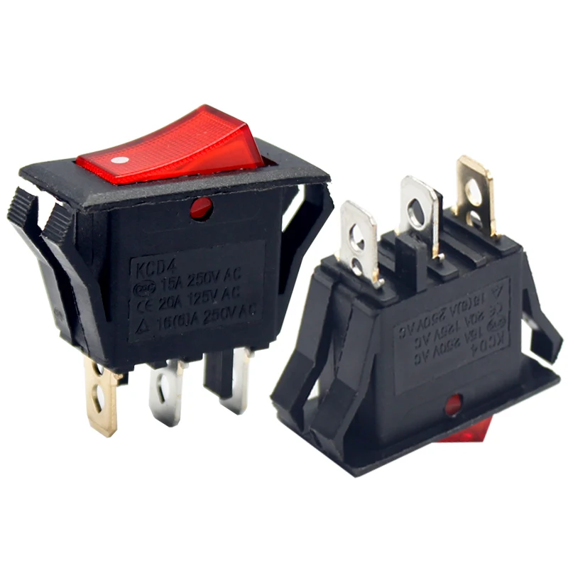 Details about   3 BBT Lighted Red on/off RV Rocker Switches 
