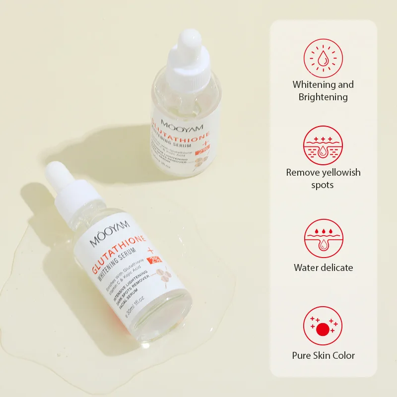 Hot Selling 30ml Kojic Acid Hydrating and Brightening Vitamin C Skin Care  Whitening Serum