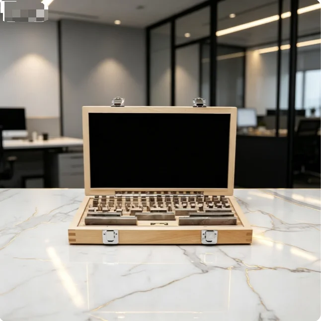 TEBAK High Speed Steel Gauge Block Kit, Precision Standard Reference Blocks Measuring Tool Calibration Accessories