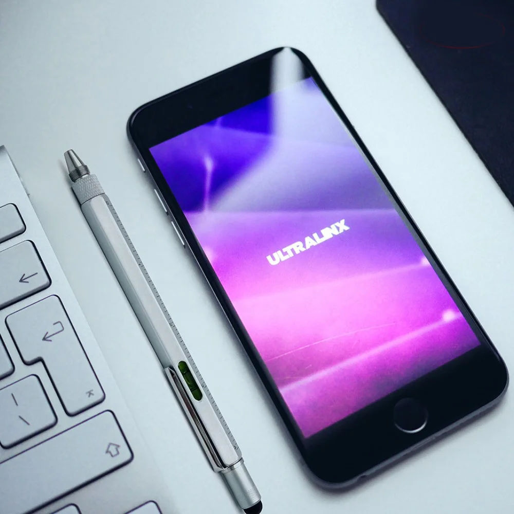 Penna Multifunzione Con Cacciavite A Taglio 3/16 1/8 Croce Stella Ph2 Ph0 Livella Luce Led Regalo Uomo - - PagineGialle - Foto 2