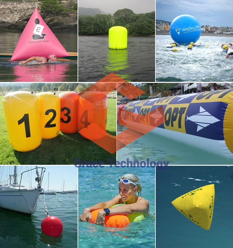 Giant Floating Marker Buoy,Water Buoy Swim Buoy Inflatable Triangle