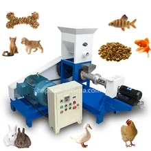 Small animal floating fish feed pellet making extruder machine fish feed extruder manufacturing machine for sale