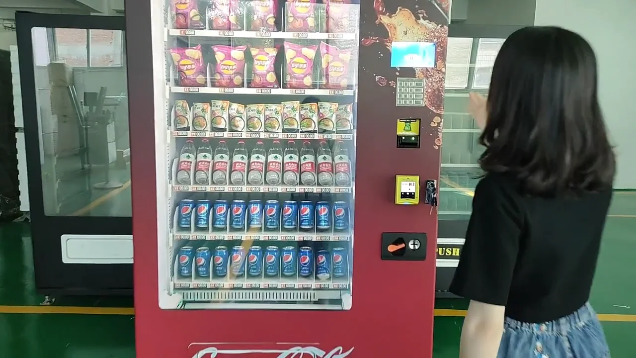 Focusvend Model Fc7709 Vending Machine For Cold Drinks Foods And Snacks ...