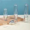 Transparent bottle+Silver Cap