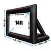 14ft : 3,6*2,4M (taille de la vue : 2,9*1,7m)