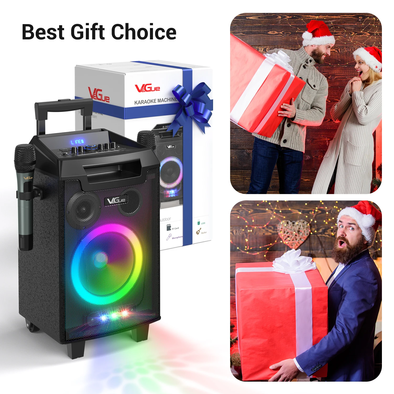 BT Professional Audio Power Active Box Outdoor Party Portable RGB for 5 ...