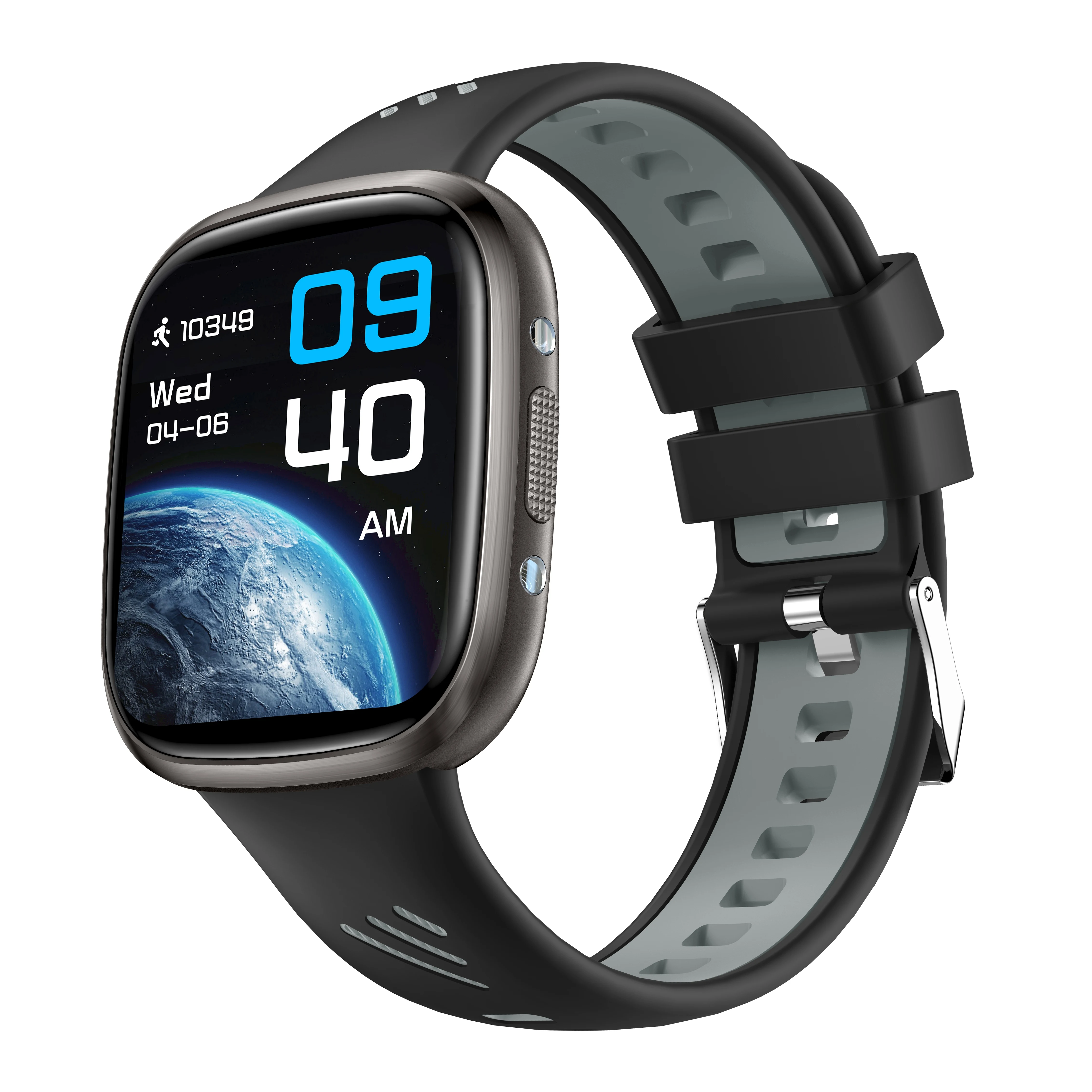 Smart Watch with Flashlight SOS Voice Assistant Music Playback 300mAh IP68 Waterproof Remote Control Smart Watches