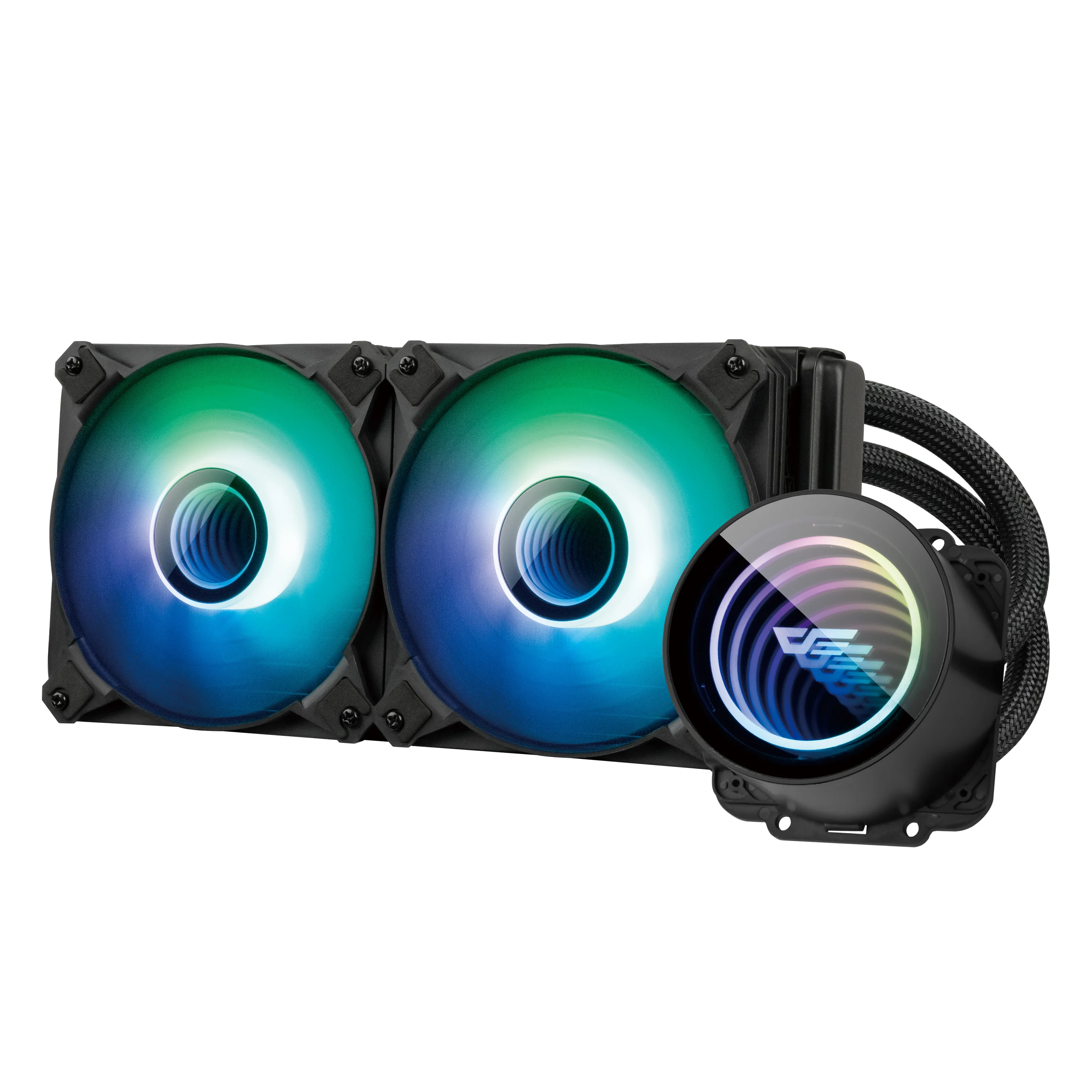 Darkflash DXV2PCケース水冷コンピューターCPUファンRBG CPU