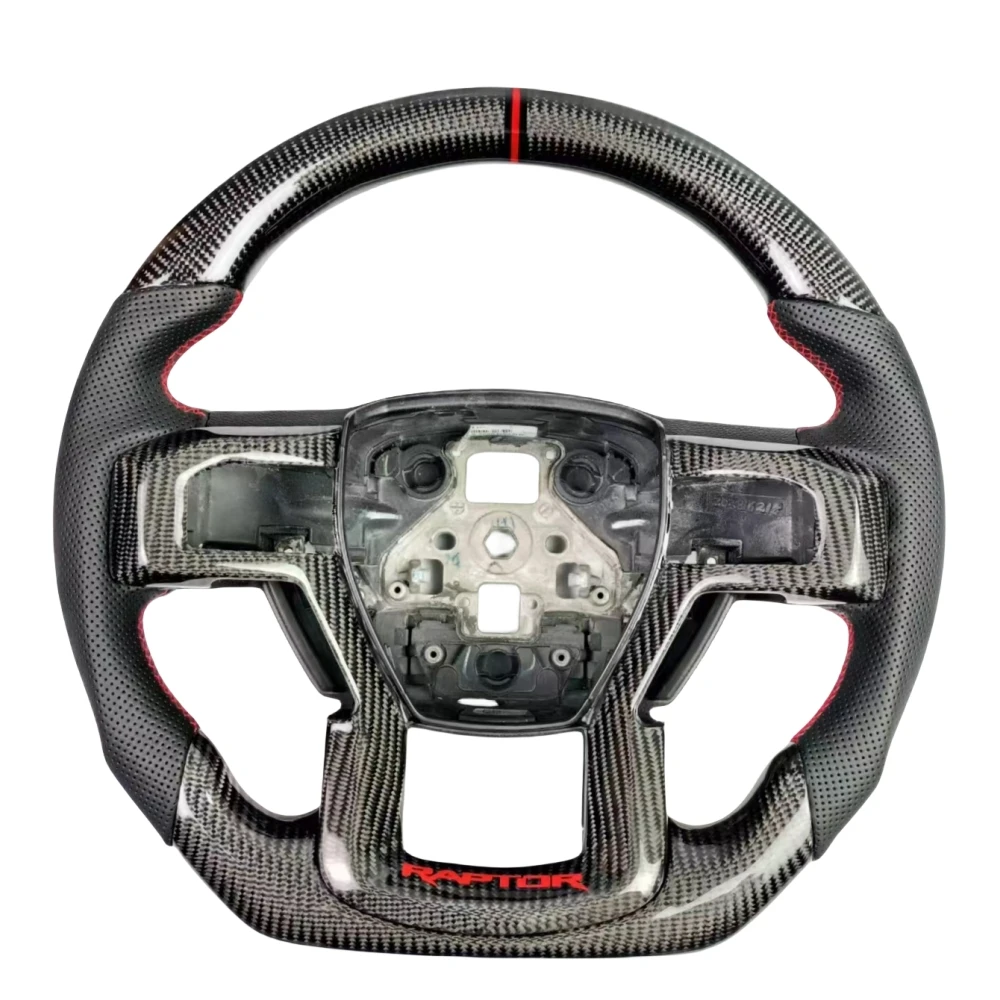 Genuine Carbon Fiber Steering Wheel Customization For Ford Raptor F150 ...