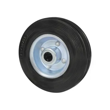 Good Quality 3.5" 4" 5" 6.5" 8" Inch Black Rubber Caster Wheel Industrial Castor Trolley Caster Wheel