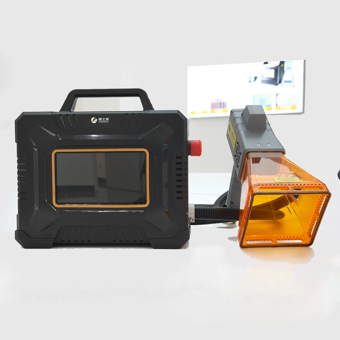 Original Factory Price 50W Handheld Manual Engraving Silver Metal Wood Logo Fiber Laser Marking Machine