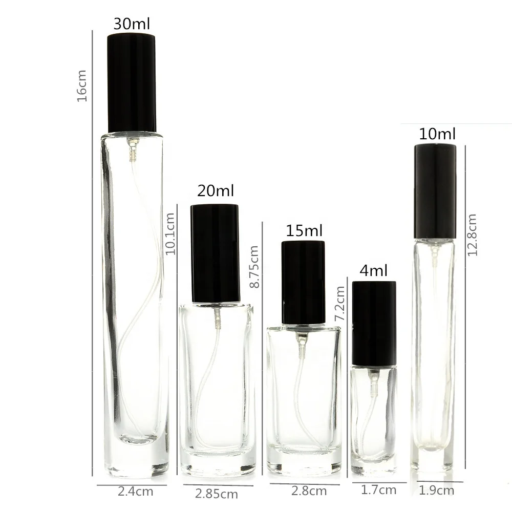 large sale glass amber bottle perfume sprayer glass bottles with pump