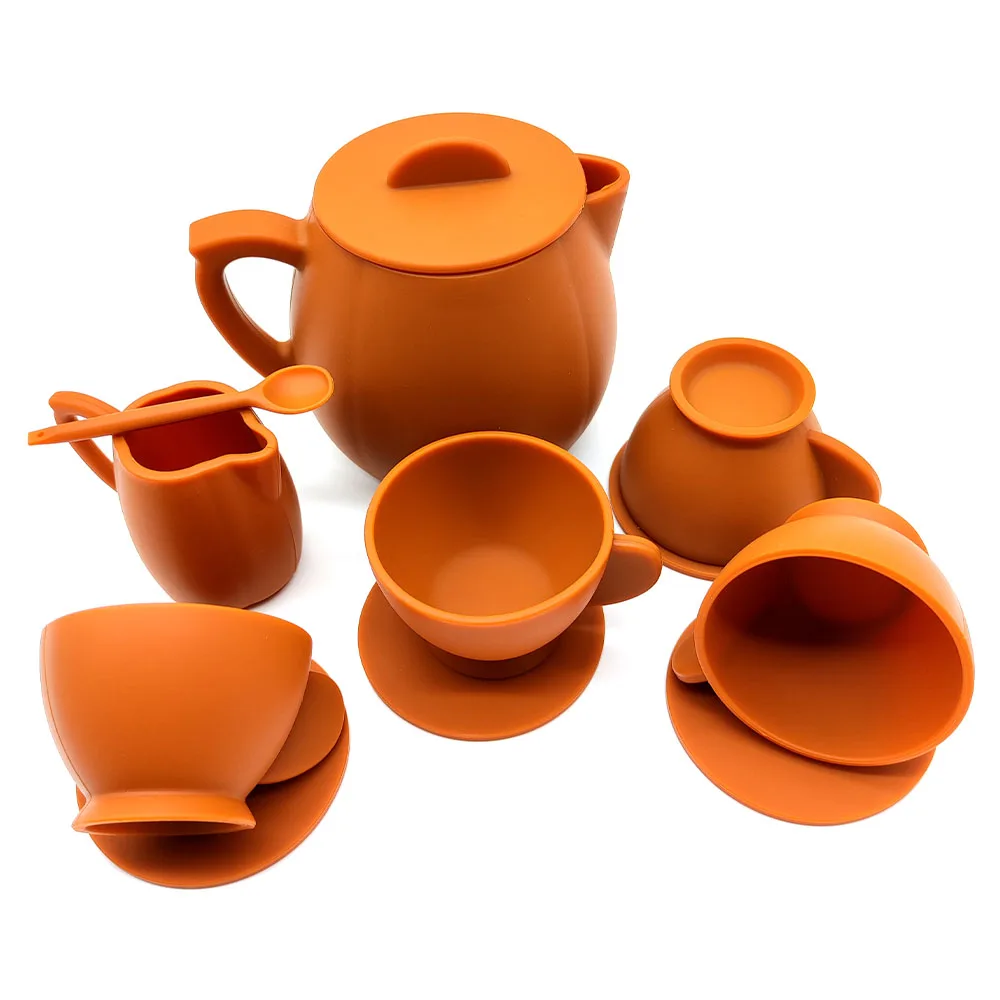 Детский чайный набор для ролевых игр с поддержкой моторики языка и