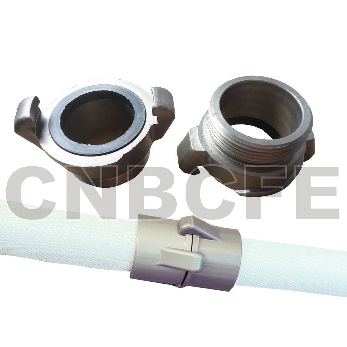 BaiChuan Hot Selling Fire Safety Aluminum DN50 DN65 Gost 2 Lugs Adaptor Female or Male Thread Adaptor