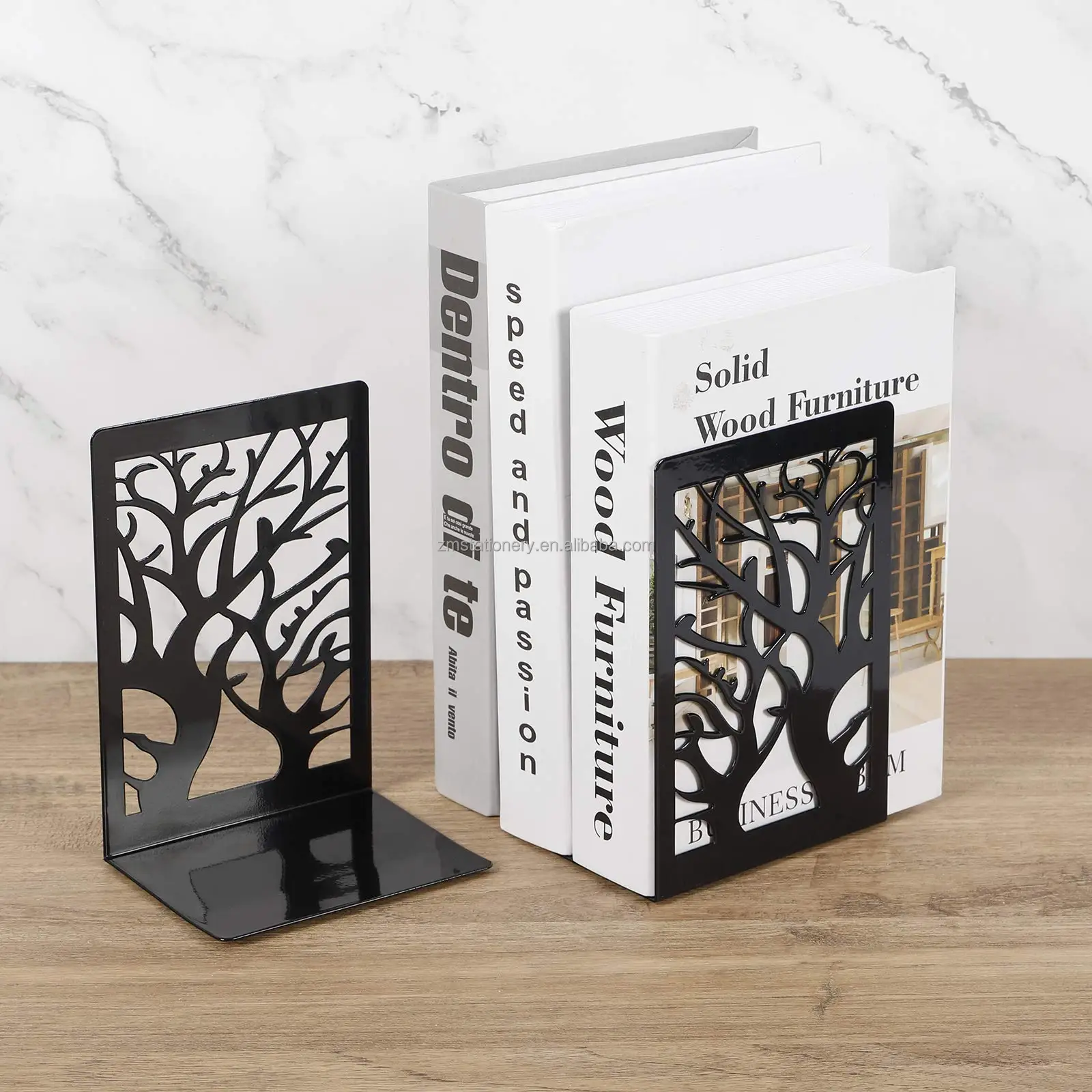 Wholesale Custom Logo Bookend New Arrival Best Seller Black Home Decor