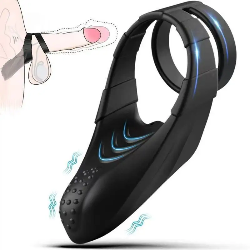 Vibrating Elephant Trebling Cock Ring Prostate Penis Ring