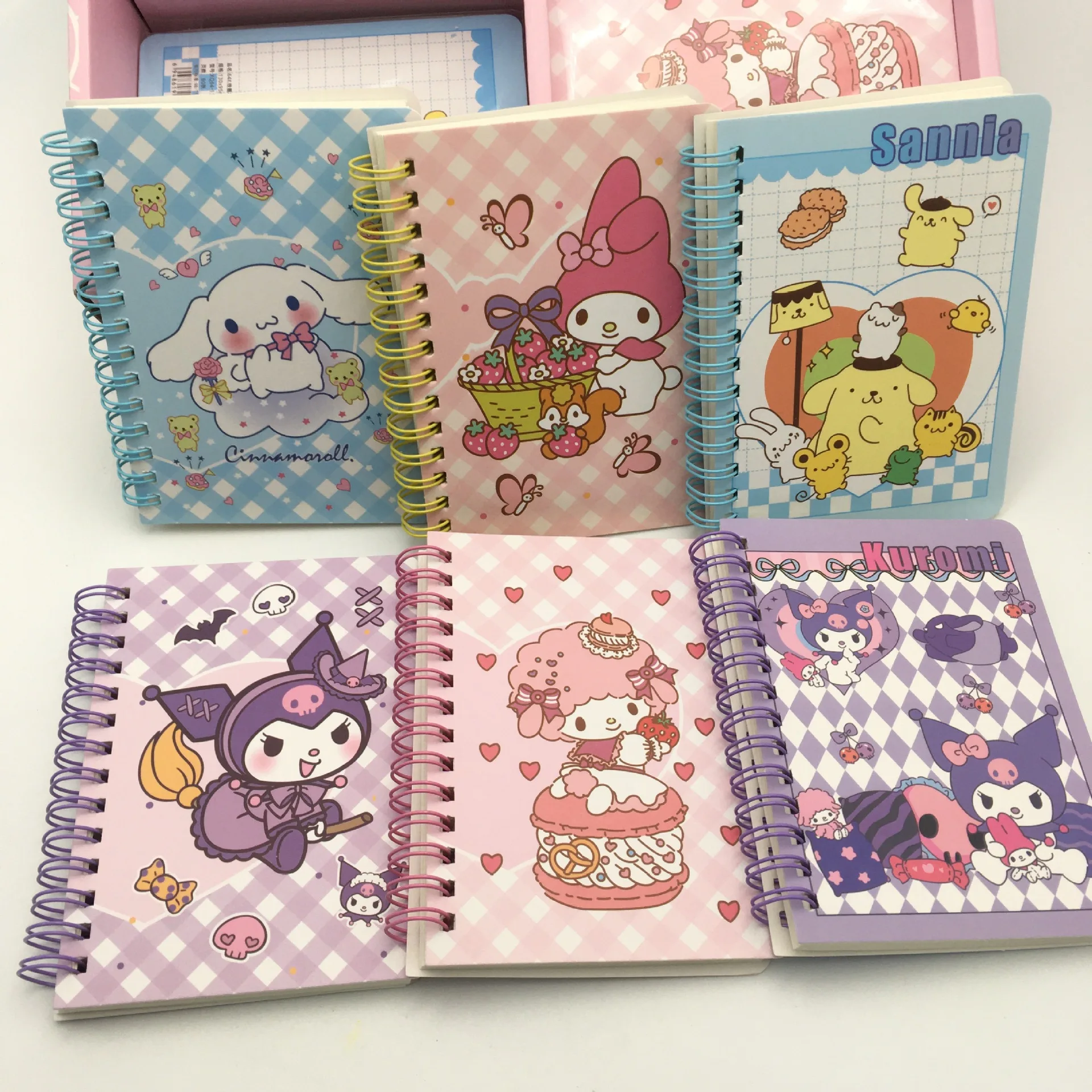 San-rio Kuromi Mymelody Cinnamoroll Pompompurin Notebook 64k Coil For ...