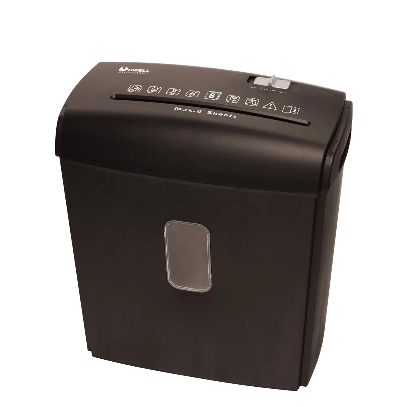 Мощный DWS-810CC мини-измельчитель бумаги 8 листов A4 автоматический многофункциональный эффективный ручной измельчитель