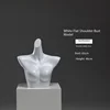 Busto bianco a spalla piatta