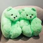 Bear Slippers Slipper 2021 New Arrivals Fuzzy Indoor Teddy Bear Slippers All Color Women Plush Slipper