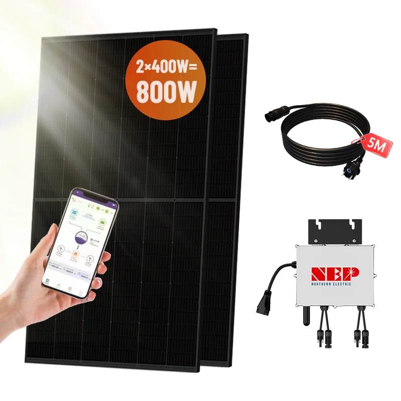 Germany System Plug and Play Solar Balcony Mount Solar Panel 800 Watt Solar Panel Kit on Grid Complete Set Solar Home Power