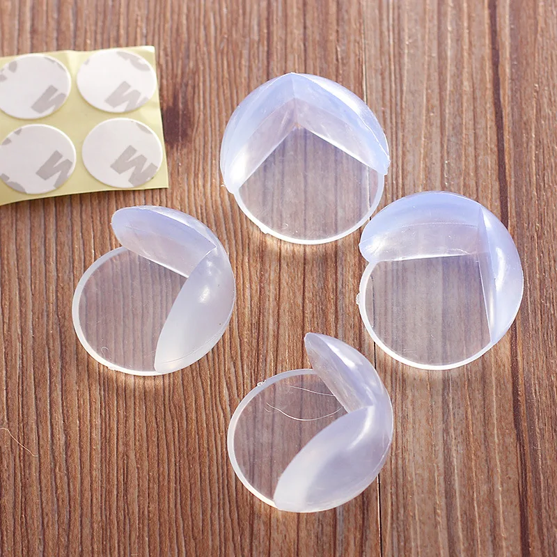 4pcs Thickened Transparent Table Corner Protectors For Anti-collision &  Protection, Suitable For Coffee Table, Glass Furniture, Etc.