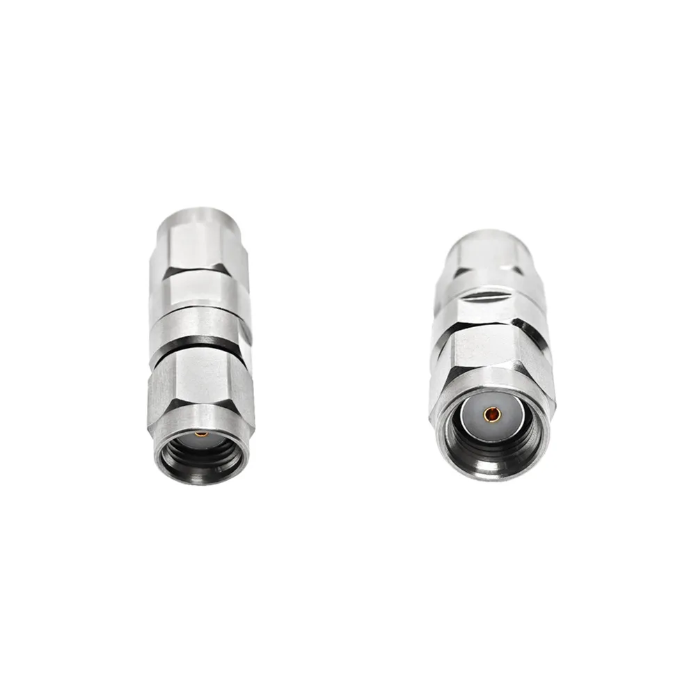 RF Microwave DC-18GHz  RF Connector RP SMA Male Plug to RP SMA Male Plug Stainless Steel Coaxial  Reverse Adapter