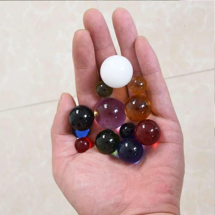 Colorful 40MM 60MM 80MM 100MM 200MM 300MM Pure K9 Crystal Glass Balls Seven Color Crystal Ball