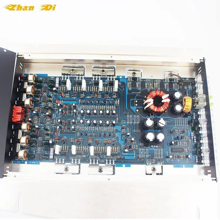 OEM Factory Professional Power 4-Channel Car Audio Amplifier 12V Class AB with Crossovers Combination