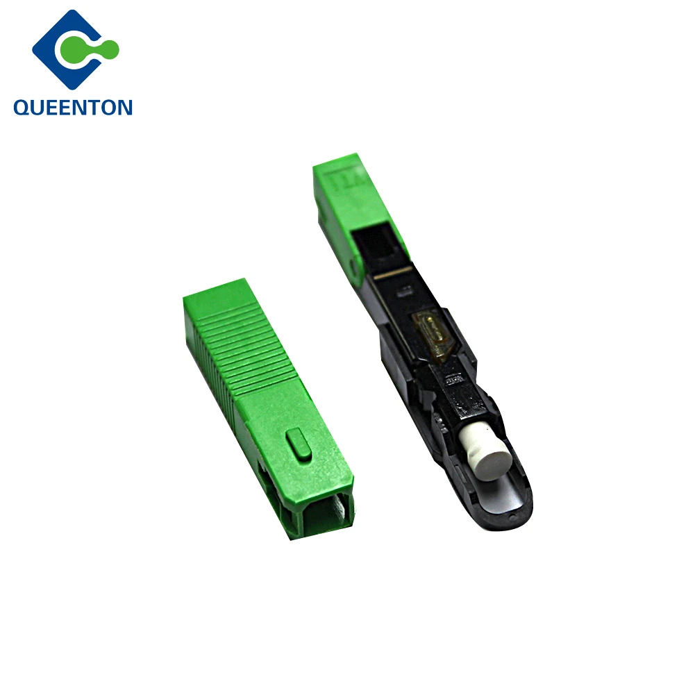 Lot De 10 Connecteurs Fibre Optique SC/APC Rapides - Pour Installation FTTH - Neuf
