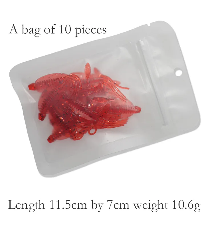 Spinpoler Soft Plastics 60mm Squid Bait Grub Bream Flathead Whiting