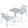 1 table and 2 chairs (white) square style