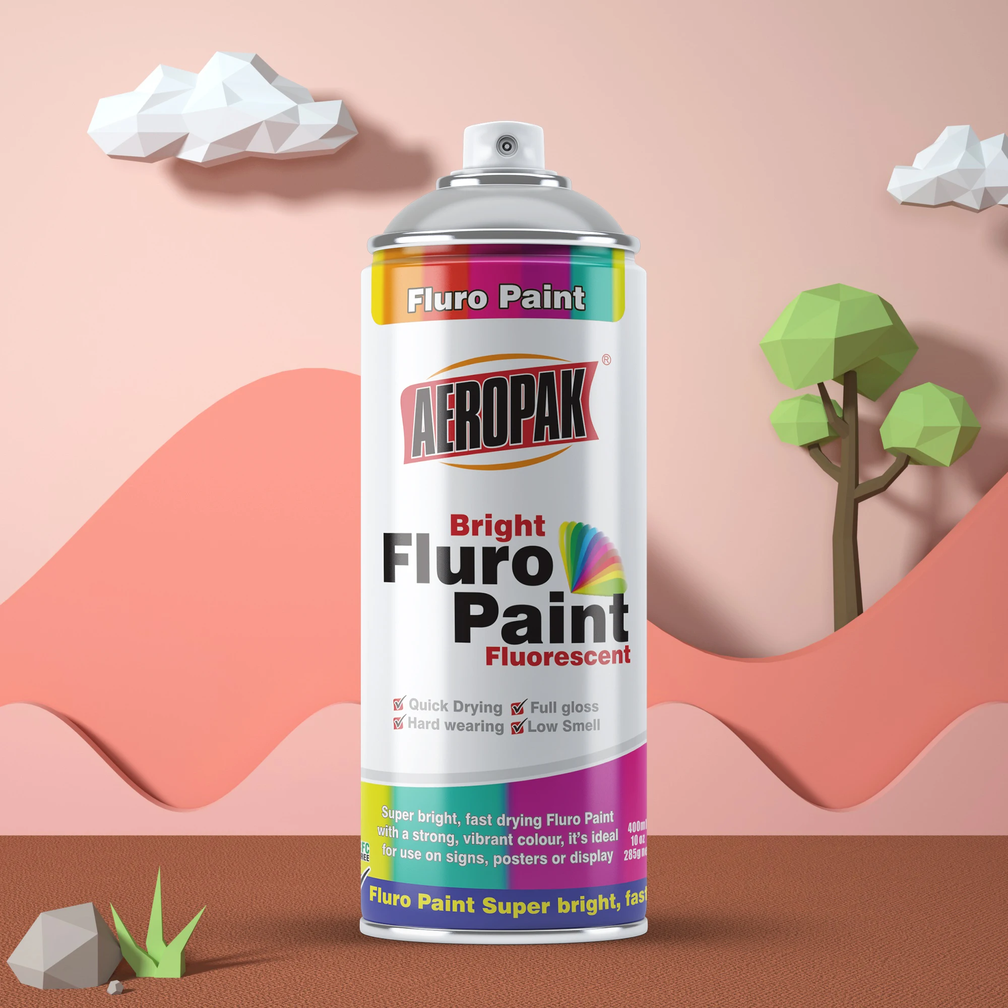Aeropak 400ml Rich Colors Fluorescent Paint Spray - China Spray Paint, High  Quality Fluorescent Paint