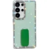 Supporto per specchio verde chiaro glitterato