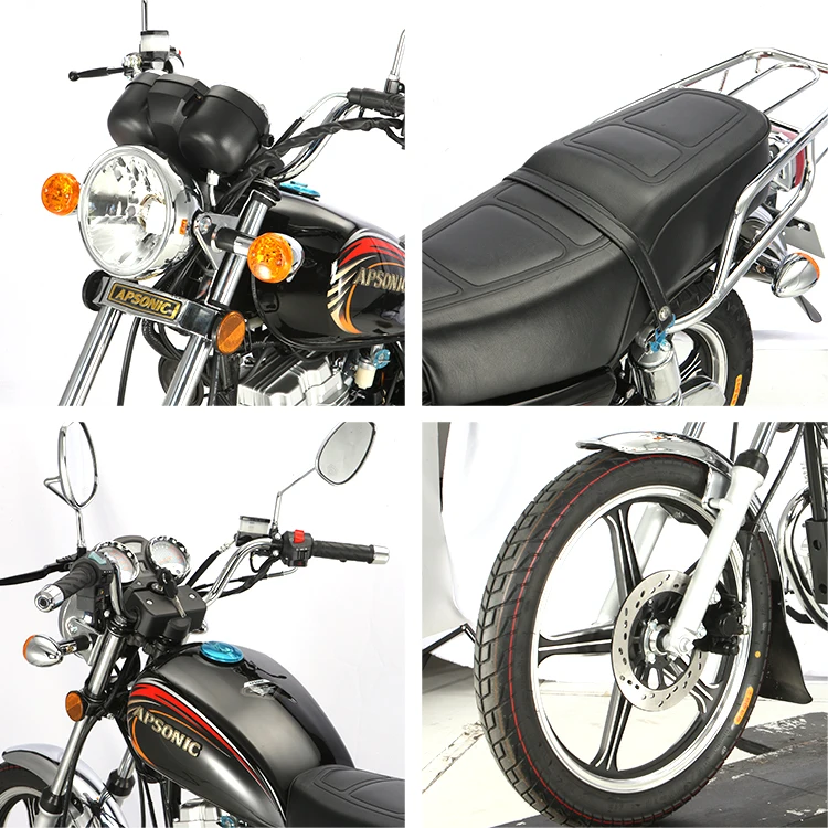 Moto APSONIC de conception classique 125cc bon marché, vélo d'équitation, autre moto pour l'Afrique, vente en gros