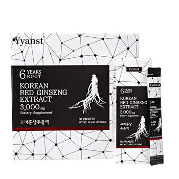 OEM Immune Support Korean Panax Red Ginseng Extract Oral Liquid Drink Boost Energy Improve Memory Korean Red Ginseng Drink