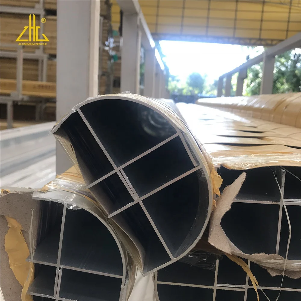 Polished Semi Circle Aluminium Extrusion Profiles Custom Extruded Alu Profile Suppliers