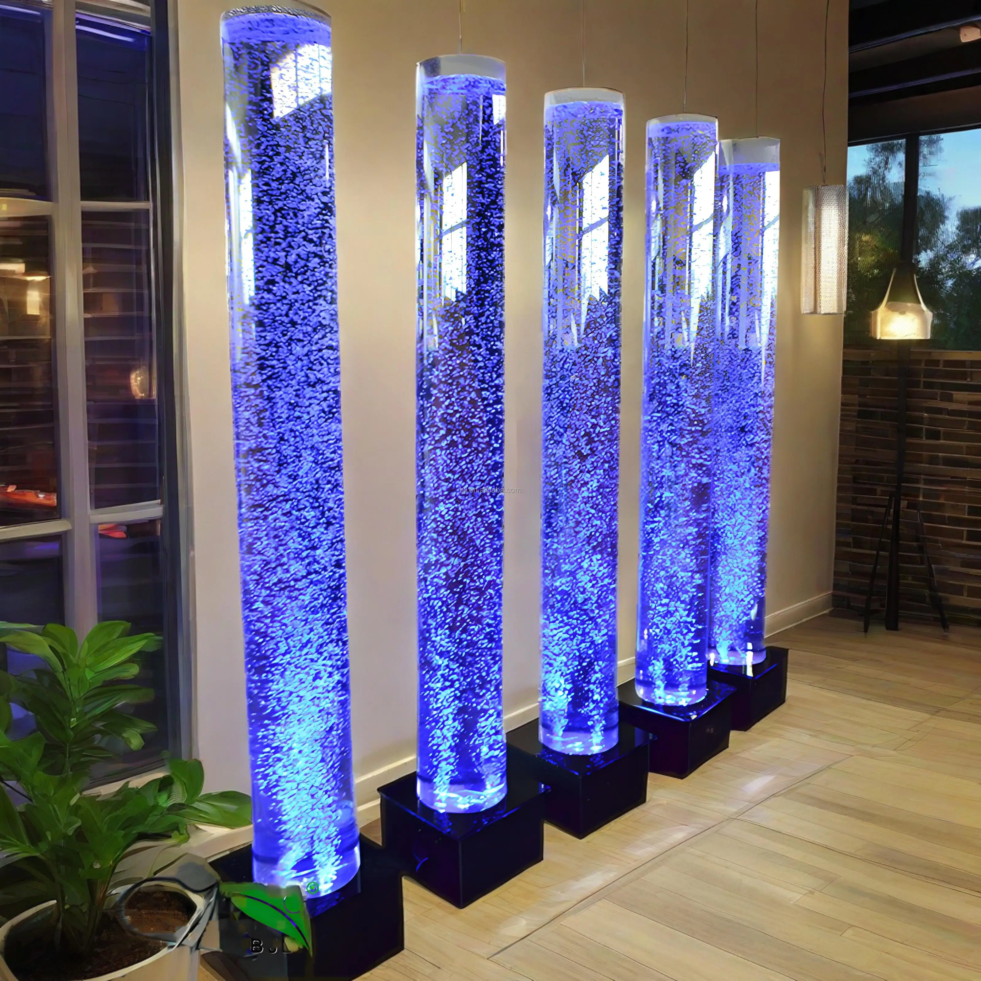 Sensory LED Acrylic Bubble Light Tube Column Lamp for Weddings, Parties ...